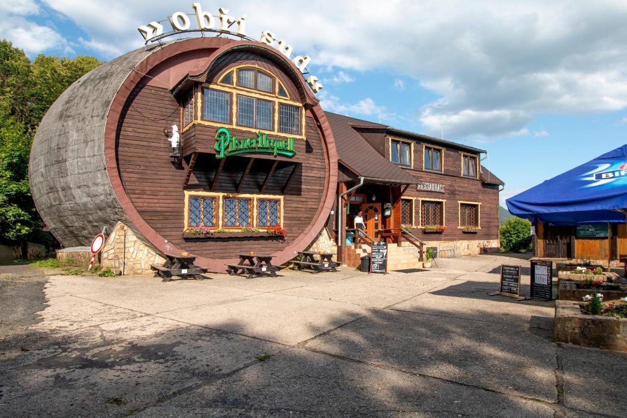 Hotel Obří sud Lázně Libverda Exteriér fotografie